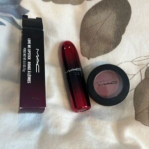Mac cosmetics, lipstick and eyeshadow bundle